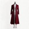 Gothic Fantasy Coat For Women With Double Breasted Design For Stage Performances