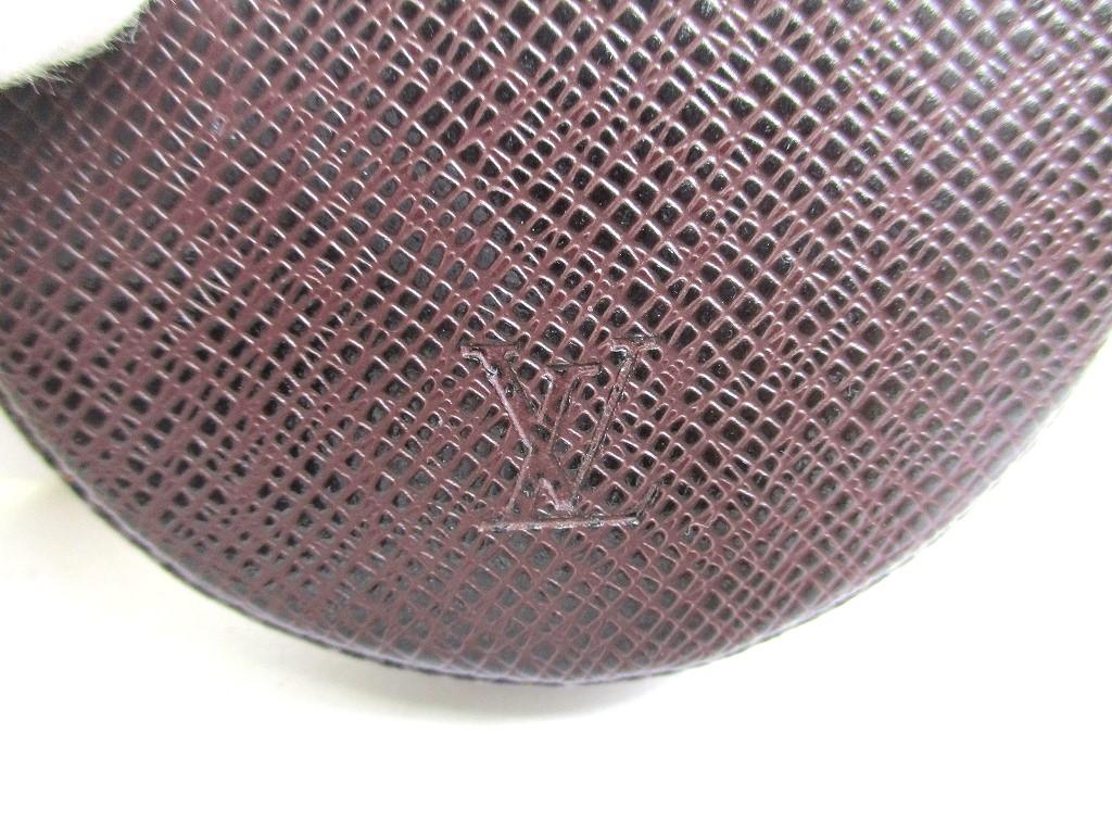Authentic LOUIS VUITTON Taiga Bordeaux Leather Coin Purse Porto Monnaie Gousset #a541  Seller Refurbished