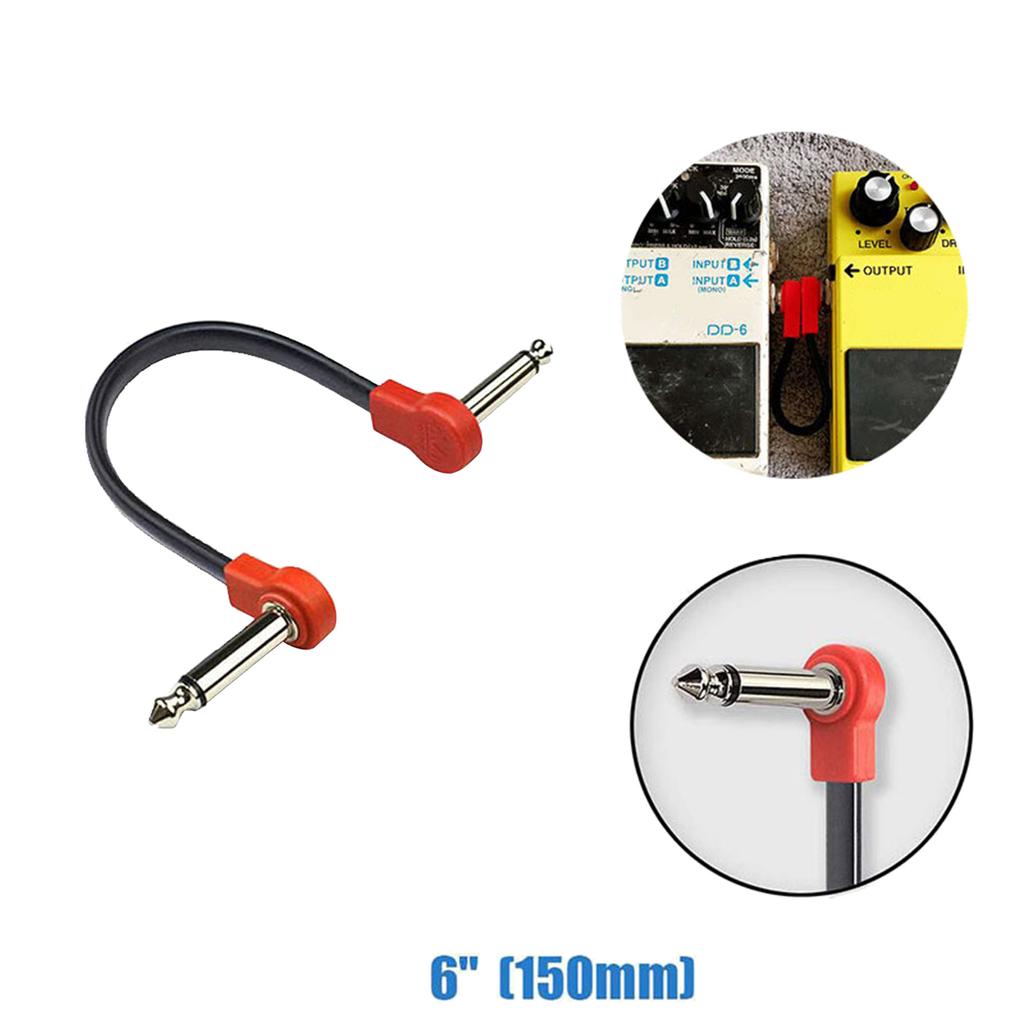 Guitar Effects Pedal Cable Adapter 15cm/20cm Guitar Patch Cable Guitar Pedal Cables Guitar Effect Pedal Noiseless Cables
