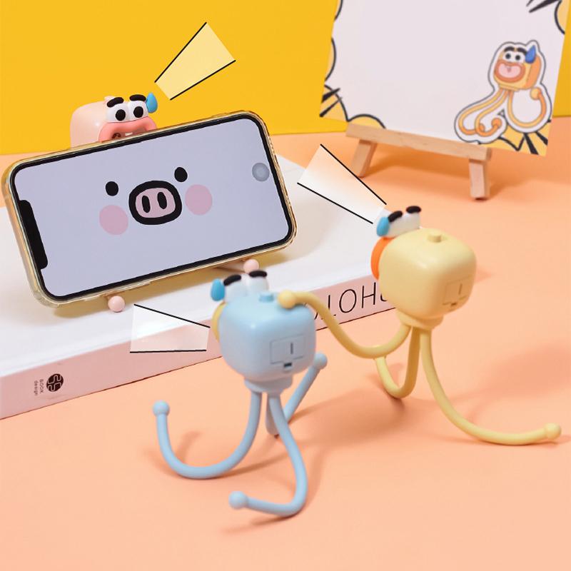 Octopus Light Night Adjusting Mini Table Lamp Portable Reading Light Easy Fixed Octopus Tentacles Desktop Fun Pieces Toy Lamp