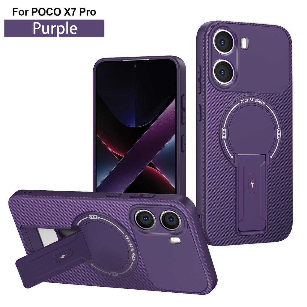 Für Mi POCO X7 Pro Unsichtbare Ständerhülle Für Mi POCO F7 Pro F7 Ultra X6 C61 Magnetische Harte Sturzsichere Hülle