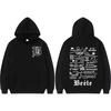 Rapper Beele Borondo Tour 2025 Graphic Hoodies Men's Clothing Vintage Oversized Sweatshirt Casual High Quality Hoodie Streetwear