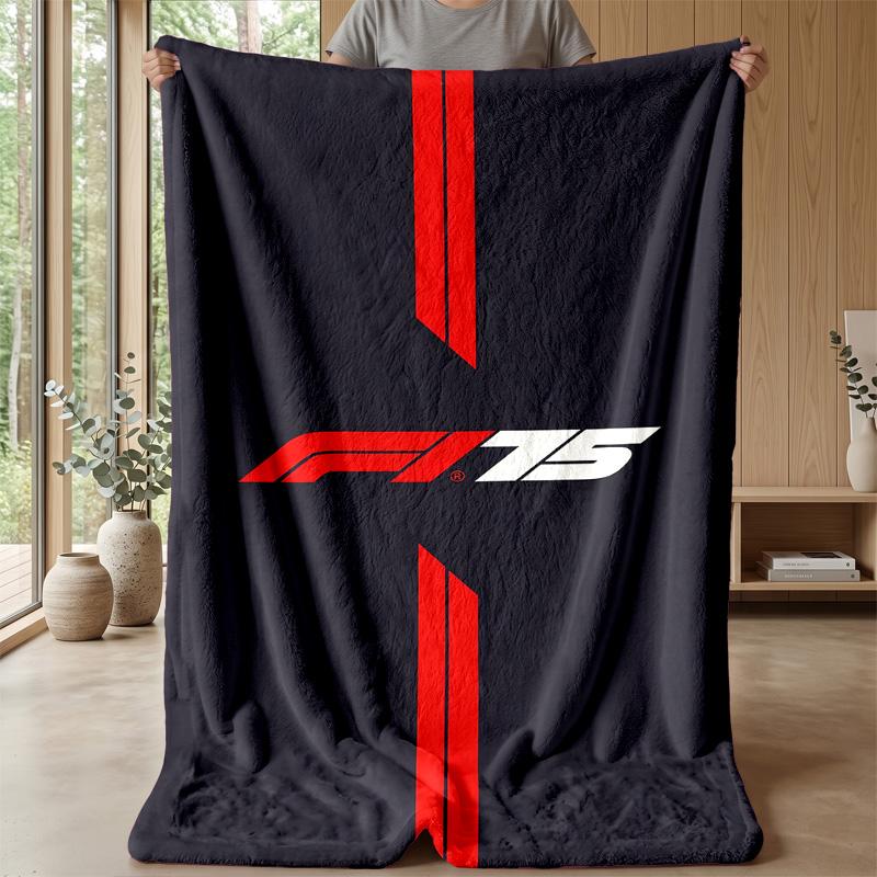 F1 Flanellen Fleece Deken Gezellige Warme Plaid voor Bank Bed Reizen Gebruik in Alle Seizoenen