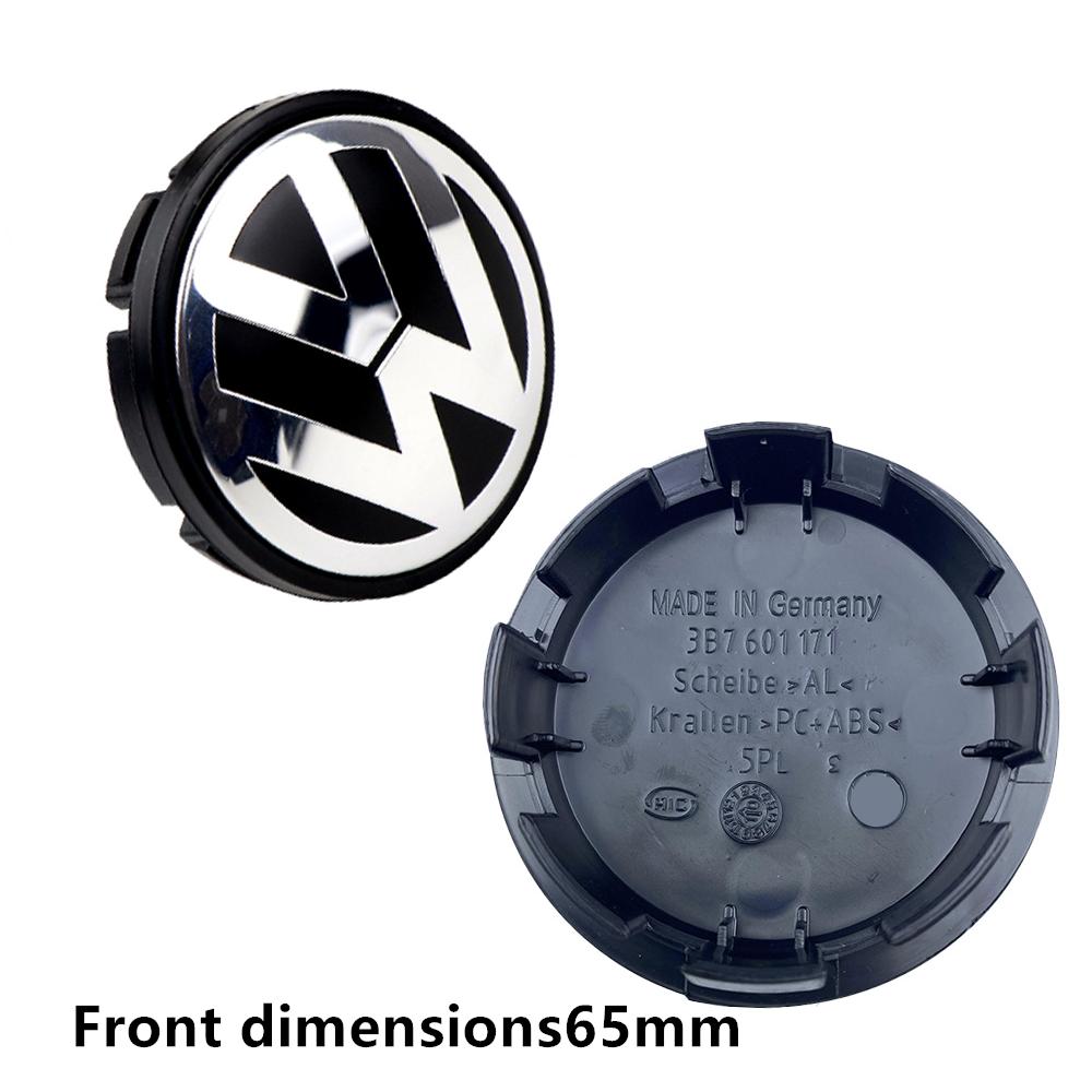 For Volkswagen 4pcs 55mm 56mm 65mm 70mm Car Wheel Center Caps Hubcap Cover for VW Volkswagen Jetta MK5 Golf Passat Styling 3B7601171 6CD601171 Vcrf10