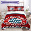 Custom Name Bayern Munich FC Bedding,Quilt Set Quilt Cover Pillowcase Home Birthday Gift(1 * Duvet Cover + 2 * Pillowcase, Without Core)_xia