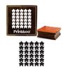 Printtoo Wooden Rubber Stamp Maple Leaf Pattern Scrap-booking Crafting Square Stamps-2 X 2