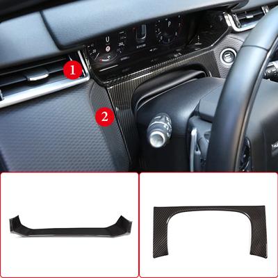 For Land Rover Range Rover Velar 2017- Car Dashboard Decoration Frame Cover ABS Carbon Fiber Interior Modification