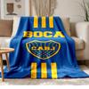 Boca Juniors Football Club Soft and Comfortable Flannel Suitable for Sofas Living Rooms Outdoor Camping Travel and Also Makes a Great Anniversary Gift