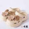 New hole shoes women's indoor and outdoor stepping on shit feeling comfortable and breathable eva slippers thick-soled slippers wholesale