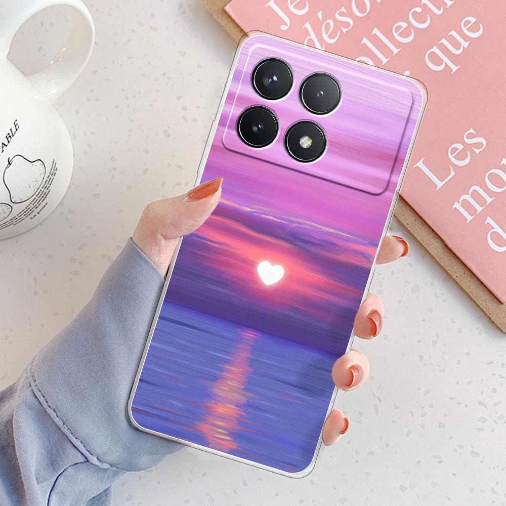 For Xiaomi Poco F6 Pro Case For Xiaomi Poco M6 4G Cover Shockproof Clear Soft Silicone Phone Case On Xiaomi PocoF6 Fashion Funda