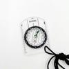 Mini Transparent Acrylic Map Scale Compass with Strap for Outdoor Navigation
