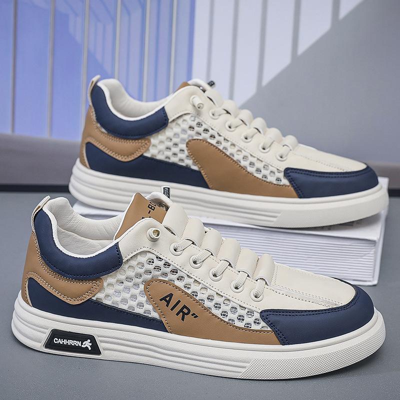 Summer Breathable Mesh Men's Board Shoes, Trendy, Fashionable, Lightweight, Sports and Leisure Shoes