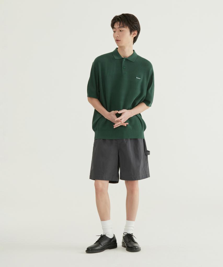 COVERNAT Collared Half Knit Black