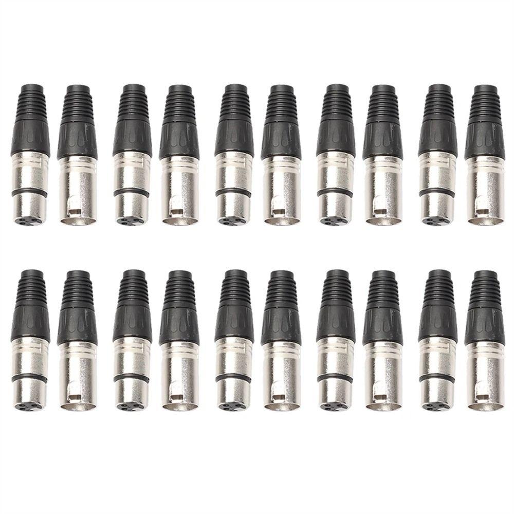 Plug Audio Cables Plug MIC Cable Connector XLR Wire Connector 3 Pin XLR Plug Microphone Connectors