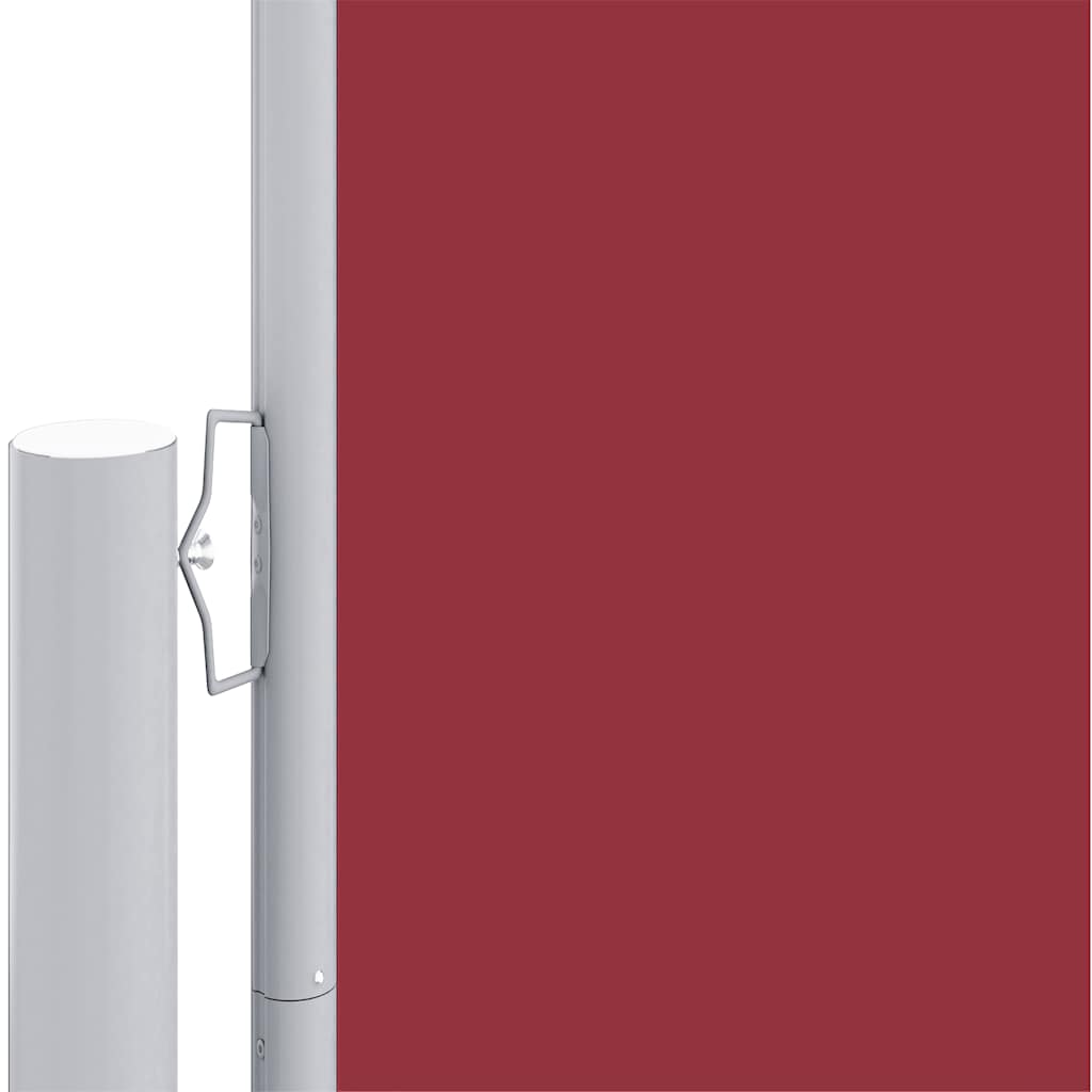Vidaxl Foldable Side Awning, Red, 200 X 600 Cm