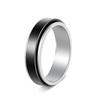 Stainless Steel Rotating Decompression Rings for Couples: Modern and Stylish
