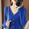 New Spring/Summer V-Neck Loose Plus Size Thin Knit Long Sleeve Cardigan Sweater Set