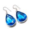 London Blue Topaz Edelstein 925 Sterlingsilber Schmuck Ohrring 1,89"