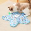 Cat Toys Interactive Hide and Seek Cat Toy with Mouse Squeaky Motion Activated Moving Concealed Feathers Kitten Teaser Toy