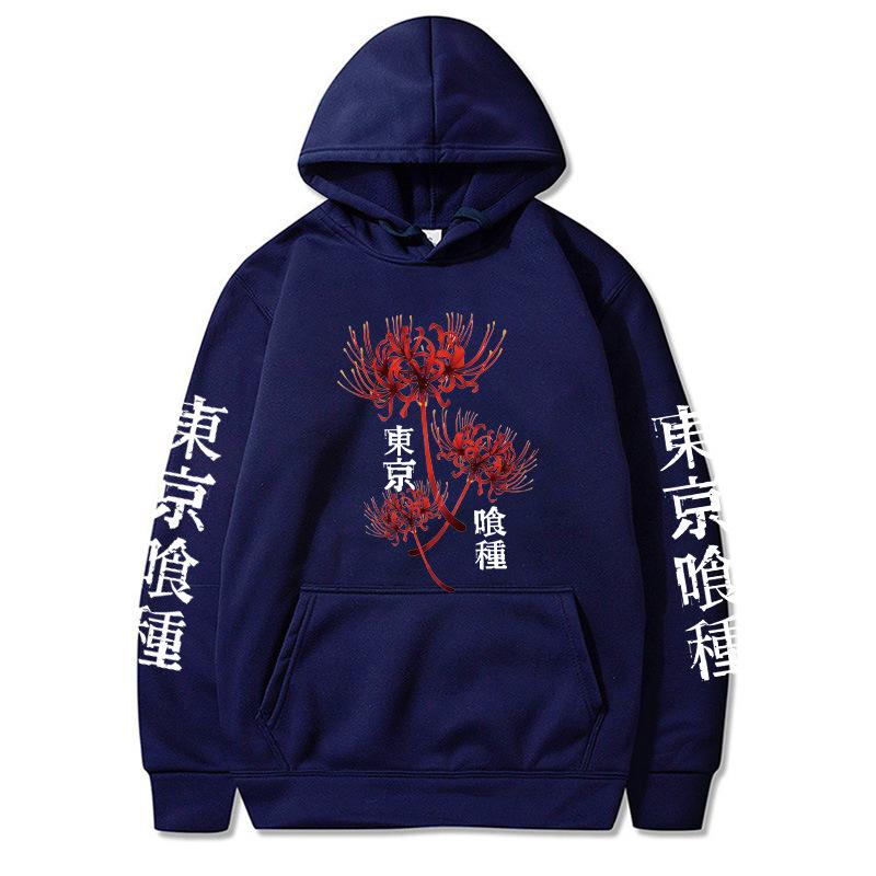 Tokyo Ghoul Anime Hoodies Herren Damen Gothic Harajuku Herbst Winter Fleece Streetwear