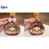 Monchhichi Round Tiny Hanging Pouch Featuring Zipper Adorable Wallet Storage Mini Monchhichi Backpack Pendant Adorable Plush Monchichi Gifts