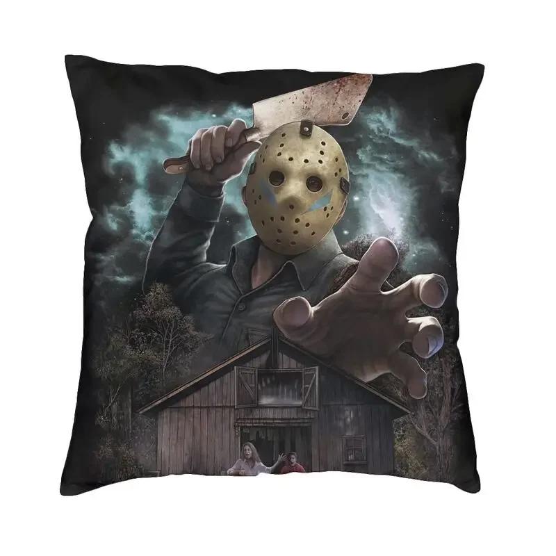Horrorfilm Charakter Killer Kissenbezug Heimdeko 3D Druck Halloween Film Kissenbezüge für Sofa Bettwäsche Kissenbezug