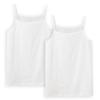 Tuche Größe M Camisole, 100% Baumwolle, Damen, Off-White, 2er-Pack, (TC4056)