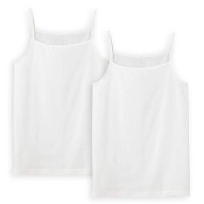 GUNZE Tuche suurus M kamisool, 100% puuvill, naiste, kreemikasvalge, 2-pakk, (TC4056)