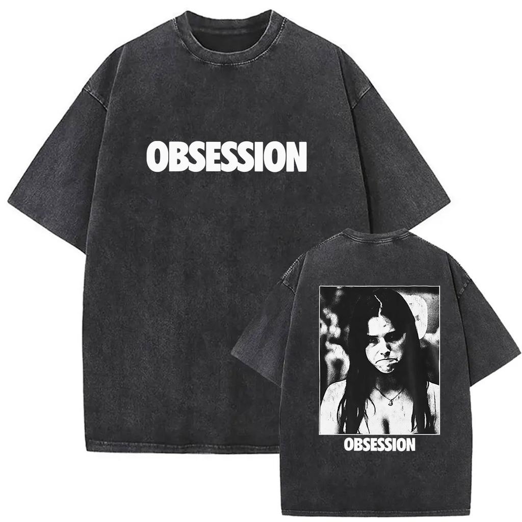 Vintage Gewassen Obsession Horrorfilm 2026 Grafisch T-shirt Mannen Vrouwen Mode Oversized T-shirts Klassieke Gotische Kleding T-shirt
