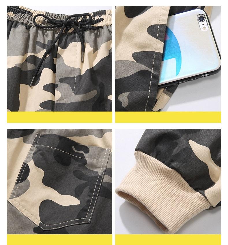 Hip Hop Cargo Pant Mens Fashion Joggers Casual Pants Streetwear Multi-Pocket Ribbons Military Pants Men Harem Pants Large Size