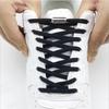 Elastische Schoenveters Zonder Strikken Halve Maan Schoenveters Kinderen Volwassenen Sneakers Schoenveters Luie Metalen Sluiting Schoenveters