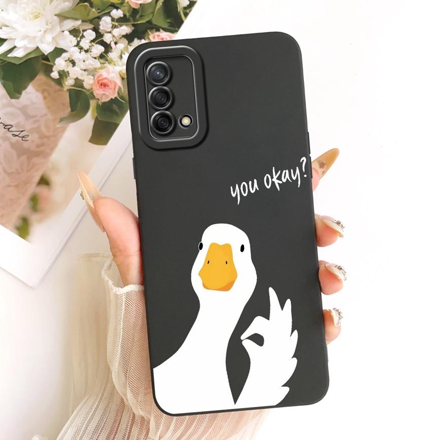 Case For OPPO A74 4G Cover A95 4G CPH2365 Lovely Cartoons Painting Soft Back Cases For OPPO F19 F 19 s Phone Len Proective Capa