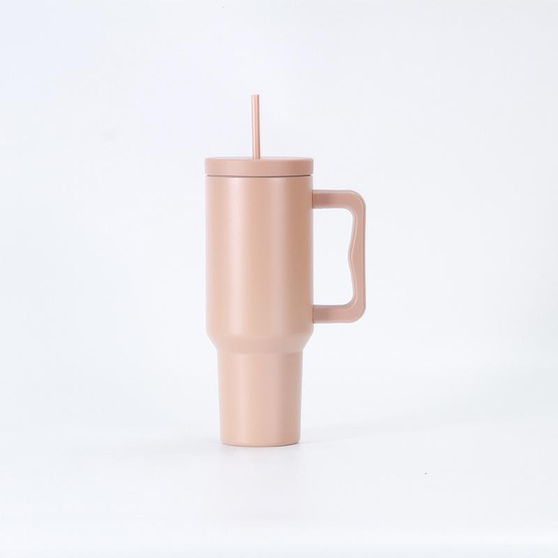 Taza Termo de Acero para EE. UU. con Asa Portátil Ice Bully Cup con Pajita Taza para Coche Duradera Duradera Útil Útil Segura Seguridad