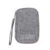Organisateur d'électronique Tissu cationique doux Fermeture éclair en métal Poche en maille Sac organisateur de câbles pour voyage