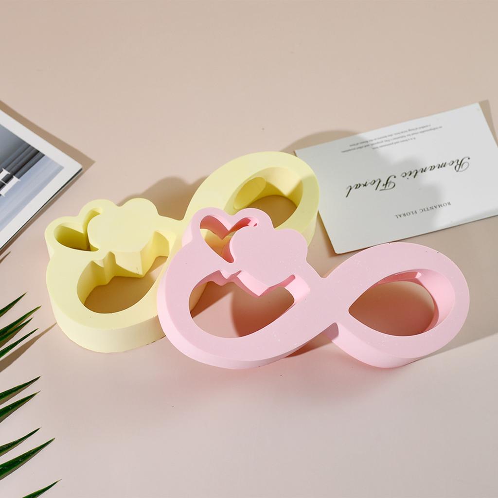 Hydroponic Vase Silicone Mold DIY Infinite Love Test Tube Water Culture Vase Gypsum Epoxy Resin Molds Crafts Home Desktop Decor