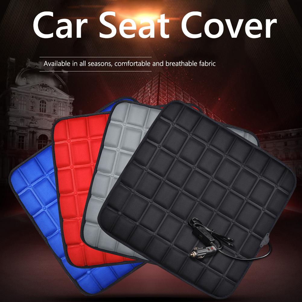 Electric Heating Protector Pad 5V USB Heated Car Seat Cover Protector 12V Front Rear Seat Pad Chair Cushion