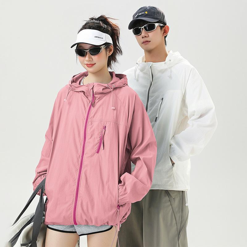 Sunshade Ice Silk Sunscreen Clothing Upf10 + Breathable and Light UV Protection Hooded Sunscreen Clothing Outdoor Fishing Skin Clothing