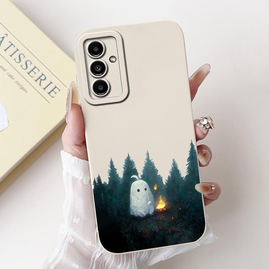 For Samsung Galaxy M52 M54 M55 5G Case Cute Avocado Soft Silicone Back Cover For Samsung F54 5G Phone Cover M 54 SM-M546B Fundas