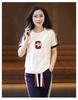 Women's Summer 2026 Slimming Fashion Joggers Set: Stylish Short Sleeve Two-Piece for a Casual, Age-Reducing Look