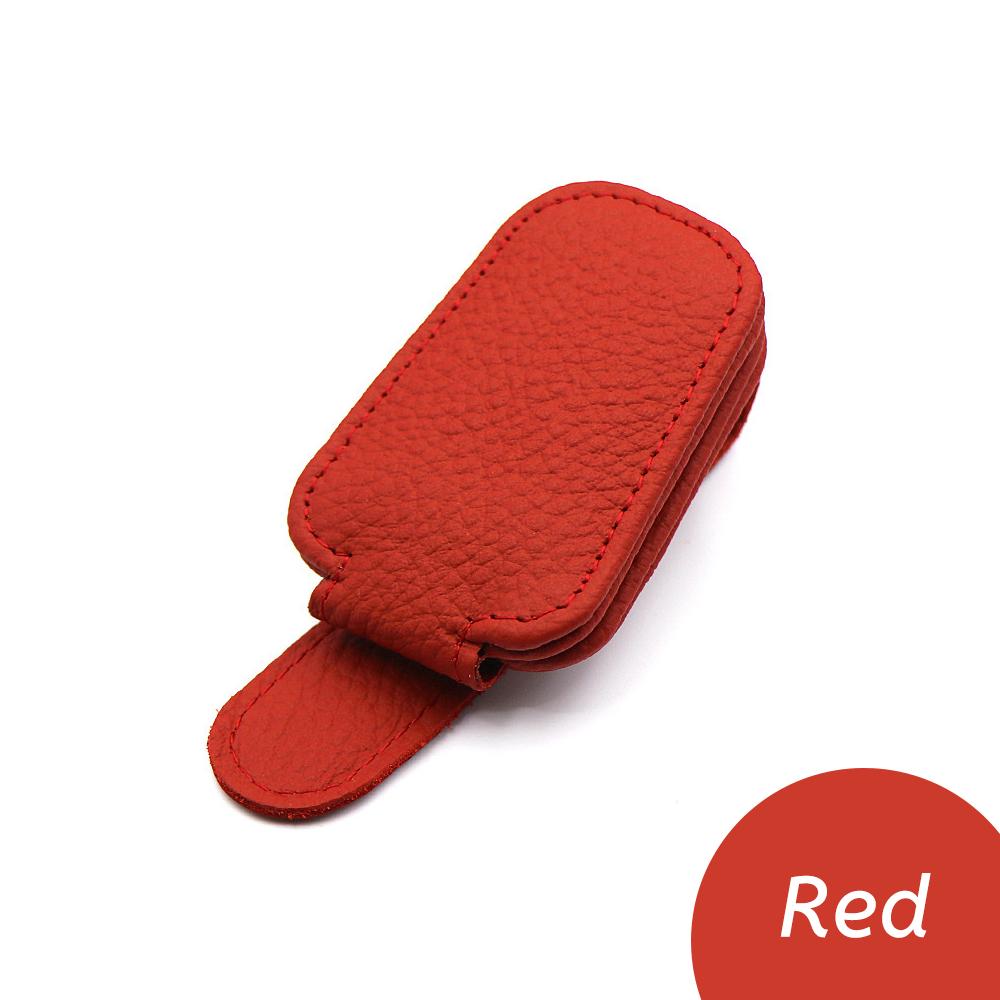 Magnetischer PU Auto Sonnenblenden Brillenclip Leder Brillenetui Sonnenbrillenhalter Aufhänger Auto Karten-Ticket Halter Ständer Befestigungselement