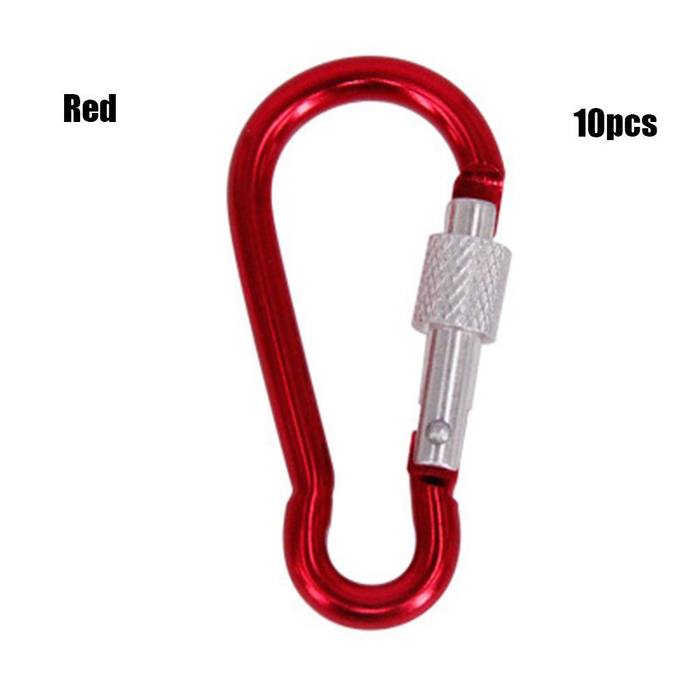 Safety Multi-color Aluminium Camping Hiking Hook Climbing Button Buckle Keychain Alloy Carabiner