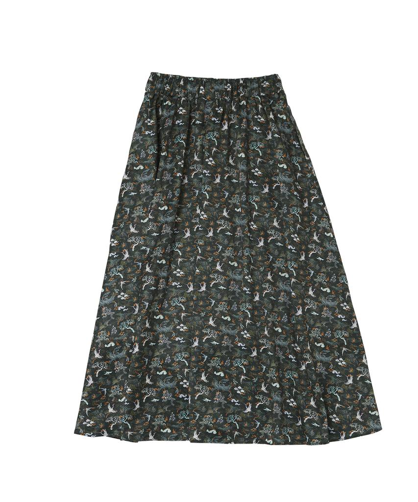 A Nothing Nacre K-Art Long-Skirt (Khaki)