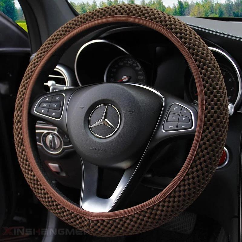Car Steering Wheel Cover, All Season Universal, High-end, Summer Anti Slip and Sweat Absorbing Handlebar Cover