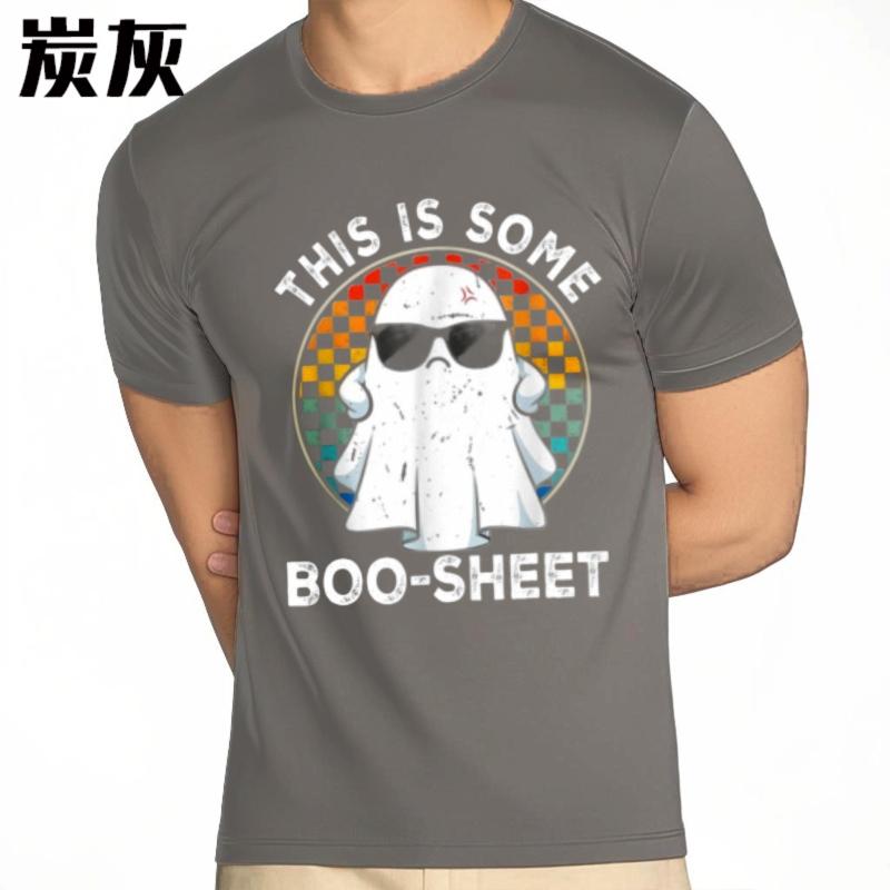 Breathable Tee Street Wear Oneck Tshirt Daily Wear This Is Some Boo Sheet Ghost With Sunglasses Minimalist For Him Tees