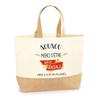 Jute Bag Awesome Nanny Unintentionally Beach Tote Bag Women
