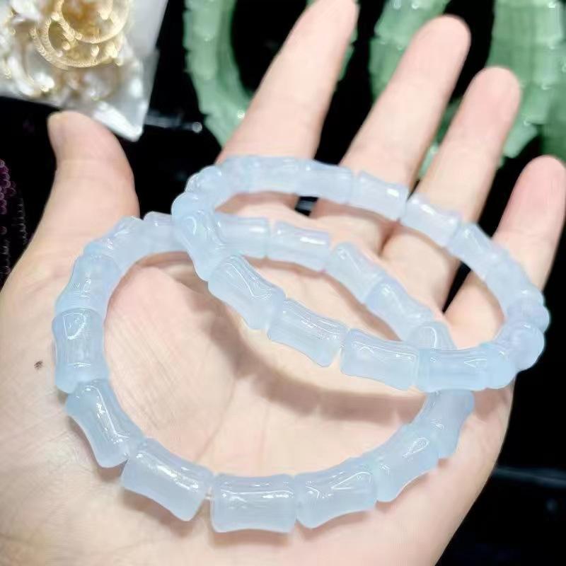 b90 Chinese Imitation Gradient Cute Plate Playing Bracelet Gradient Glass Bead Bracelet for Unisex Present DIY Jewelry Wholesale