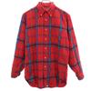 PENDLETON 70s Made In USA Vintage Check Pattern Long Sleeve Flannel Button Down Shirt Men's Used