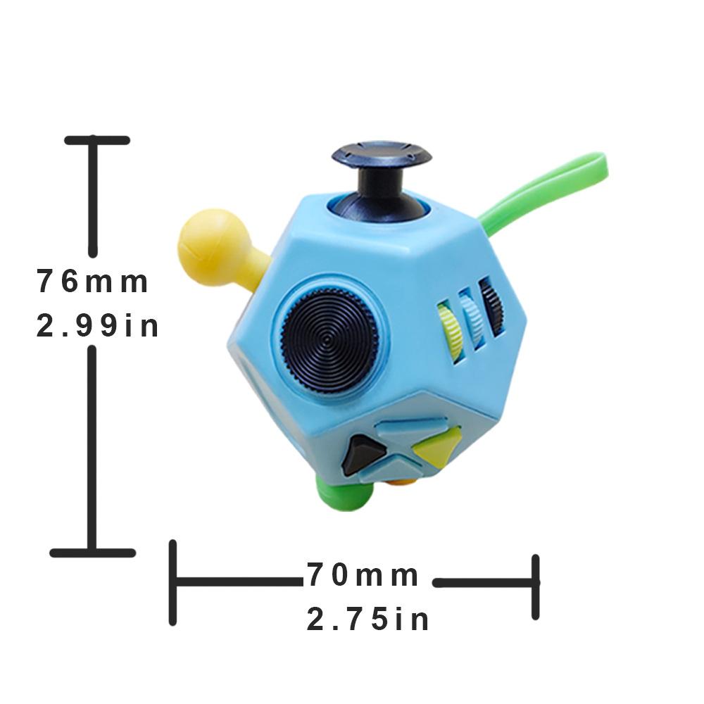 Fidgeting Cube Edc Counter Stress Ease Toys Stress Antistress Sensory Fidgeting Dice Toy For Kids Adults   Focus 12 Sides