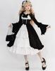 Sivrusn Gothic Lolita Dress with Lace and Perfect for Sweet and Noble Gorgeous Retro Princess Lolita Court and Size 2XL Women's Ruffles, Cosplay,