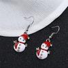 Home Supplies Christmas Snowman Earrings Drop Dangle Cartoon Gift Jewelry for Women Girls Party Acce